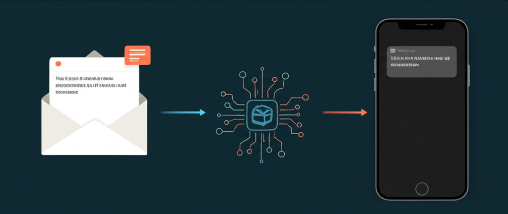 会話の内容をメールやSMSで通知